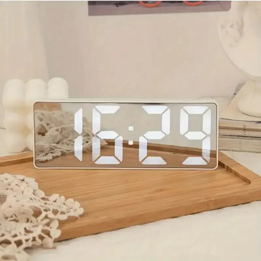 Mirror Digital Clock — Smart Touch, Sleek Style, Easy Life