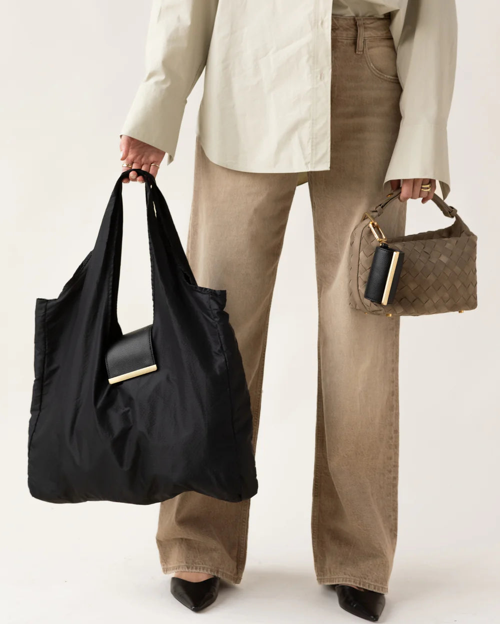 keychain tote - olive