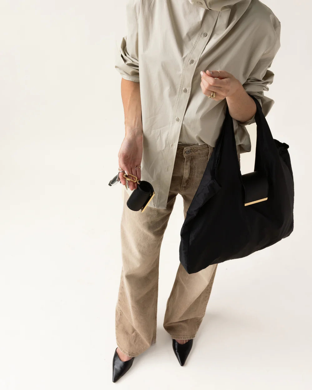keychain tote - olive