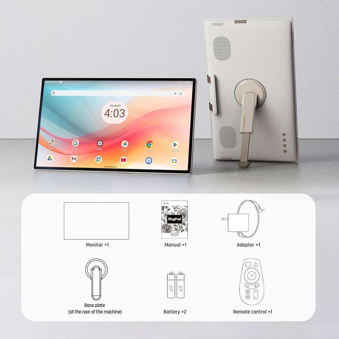 π24.5-Inch Smart Touch Portable TV