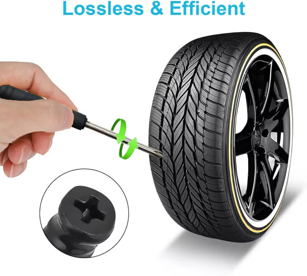 🔩60PCS Tire Repair Rubber Nails Kit with 2 Sizes