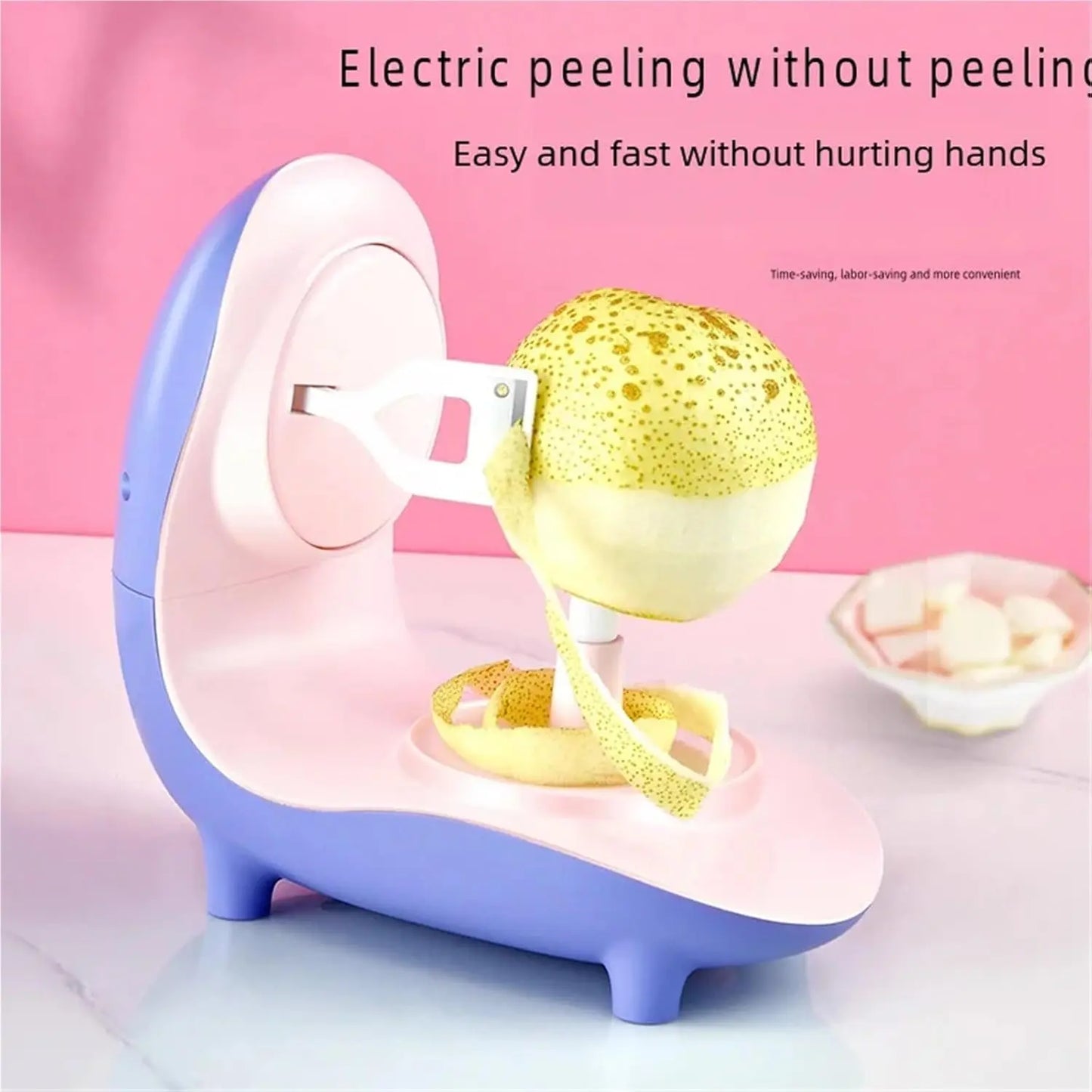 Automatic rotating fruit and vegetable cutter