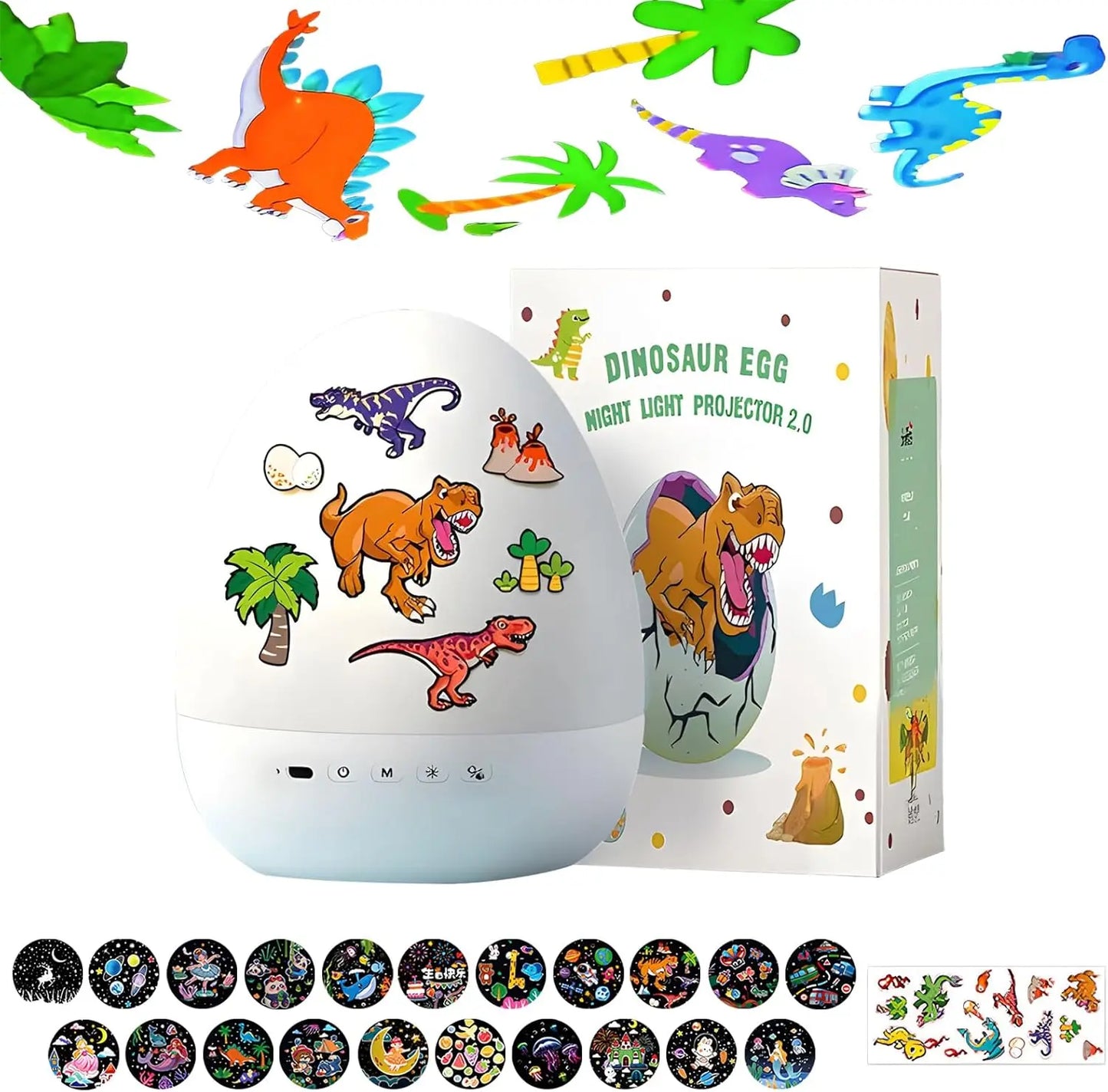 Dinosaur Egg Night Light Projector