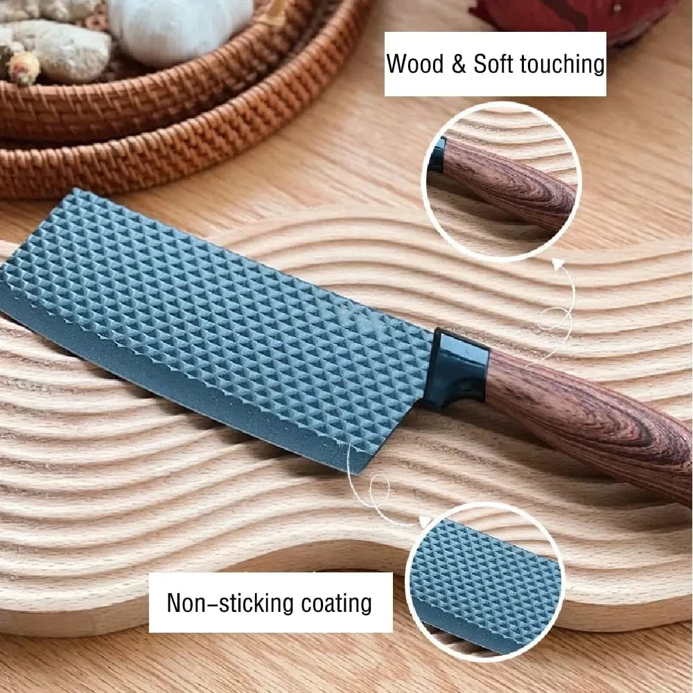 Anti-rust and non-stick stainless steel sharp kitchen knife set