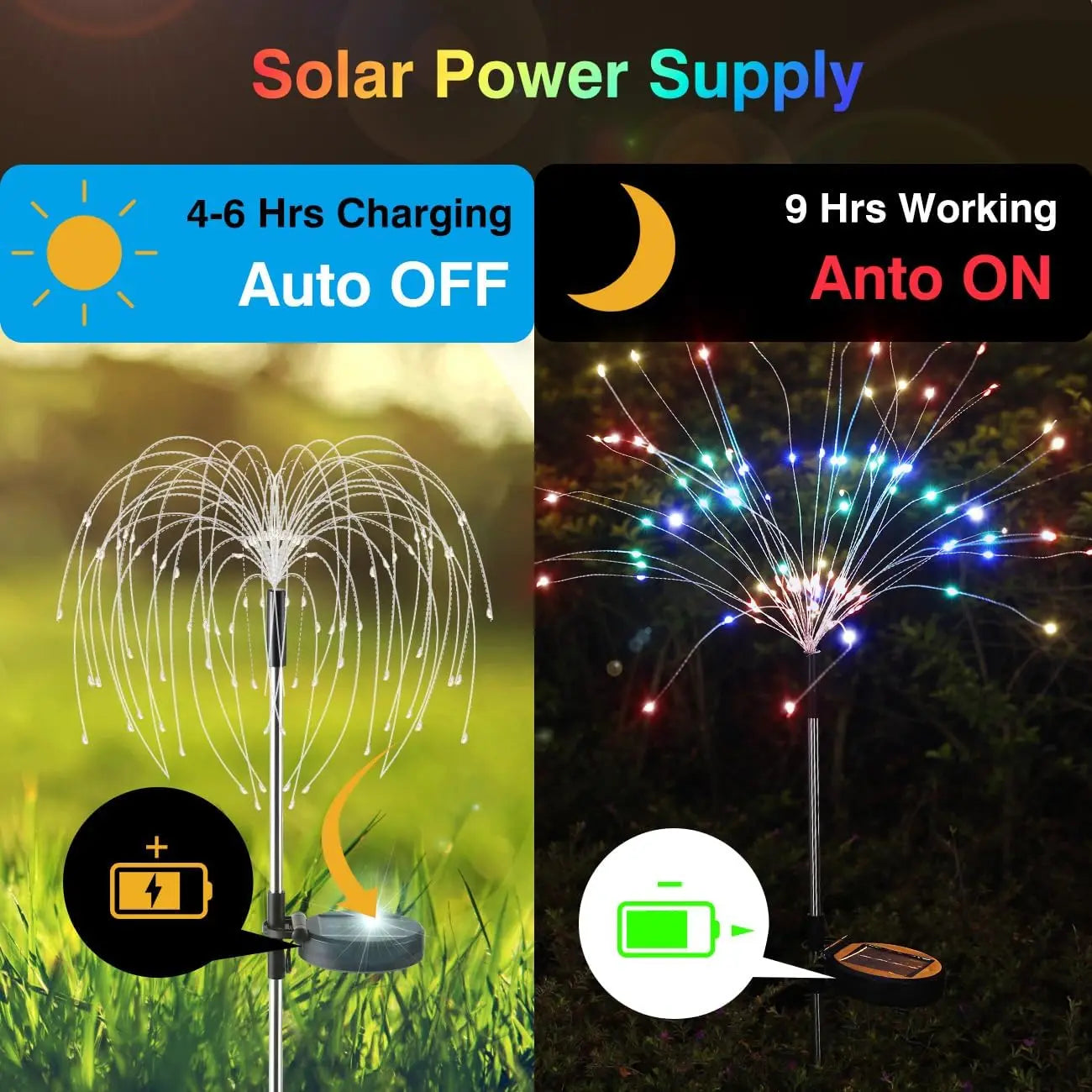 Fireworks Solar Garden Lights