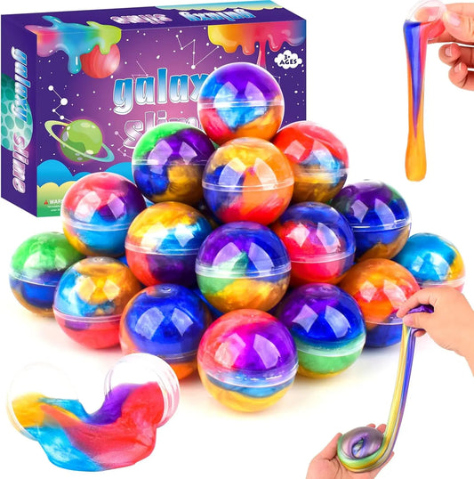 Galaxy Slime Balls Children's Toy Set (24-Piece)