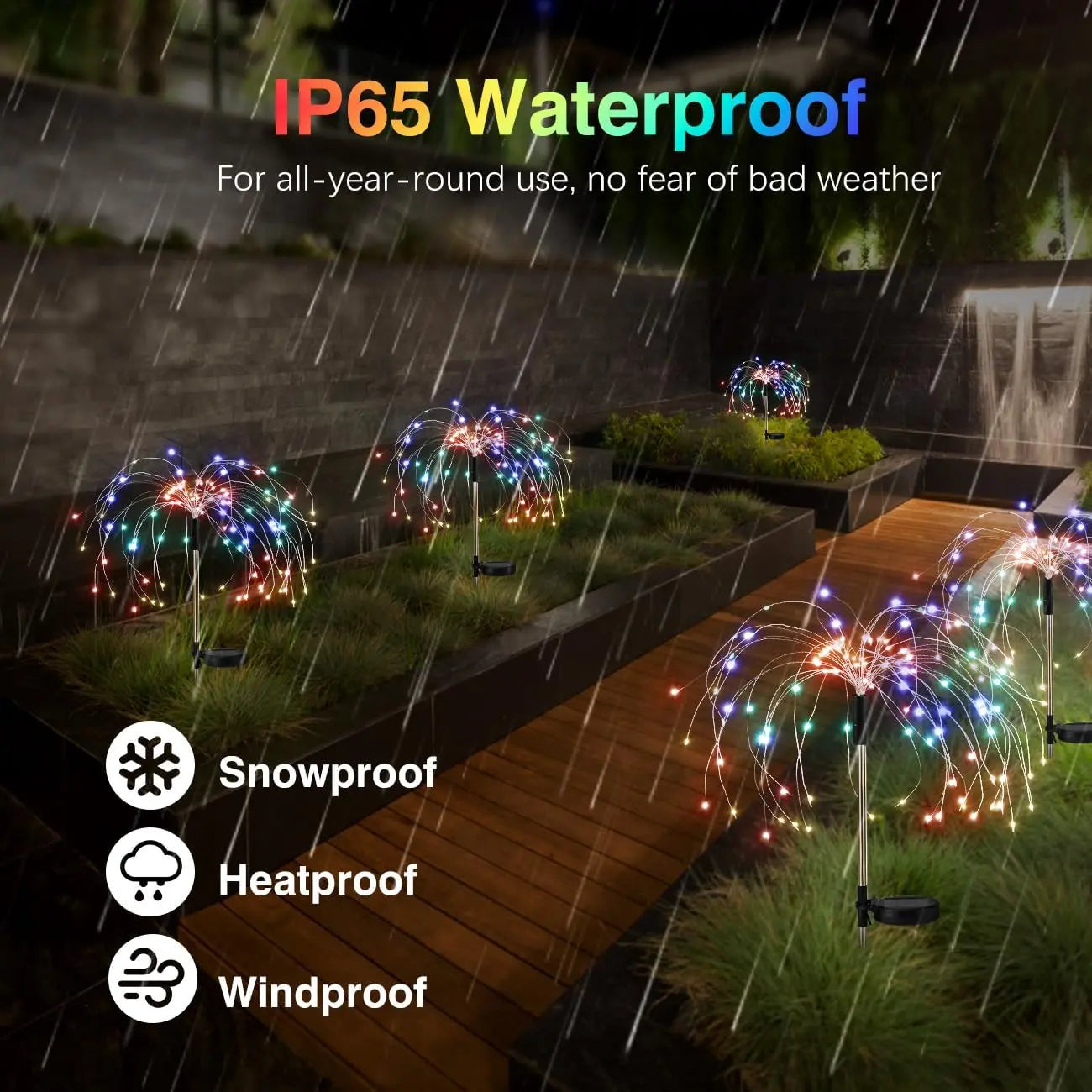 Fireworks Solar Garden Lights