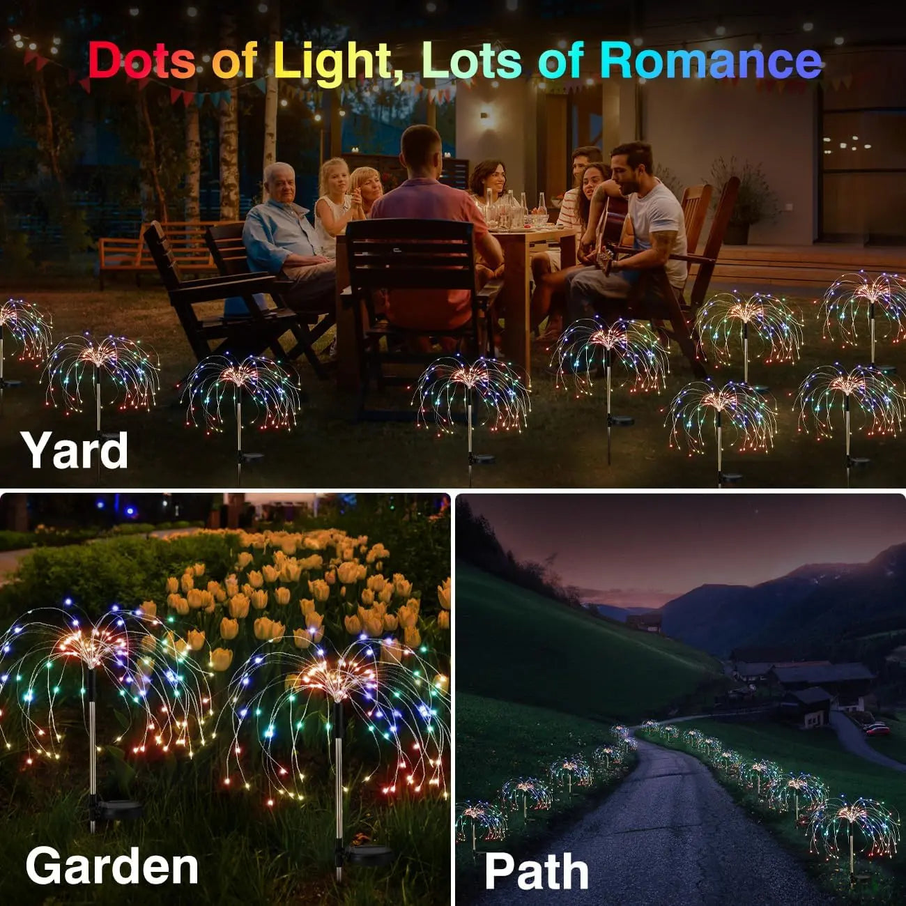 Fireworks Solar Garden Lights
