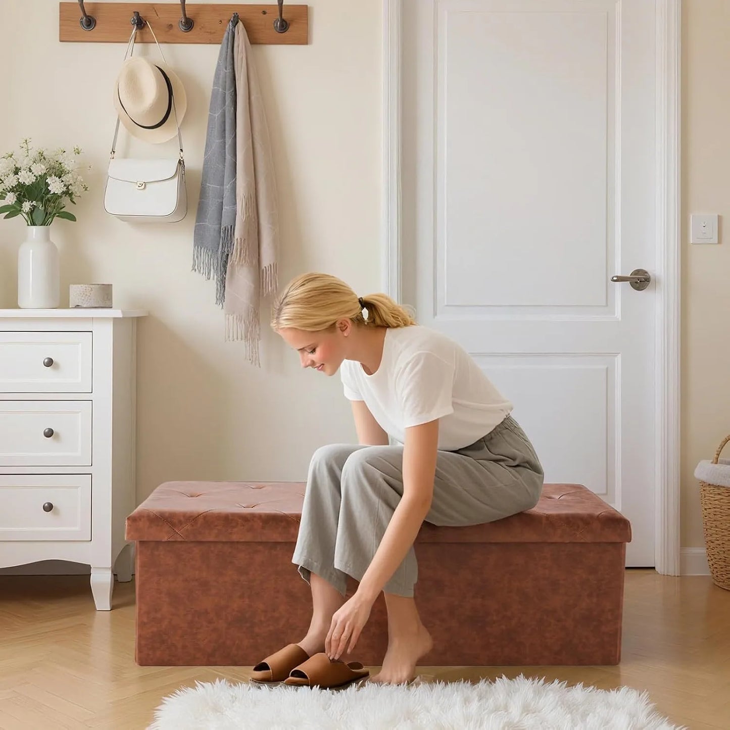Leather Storage Box