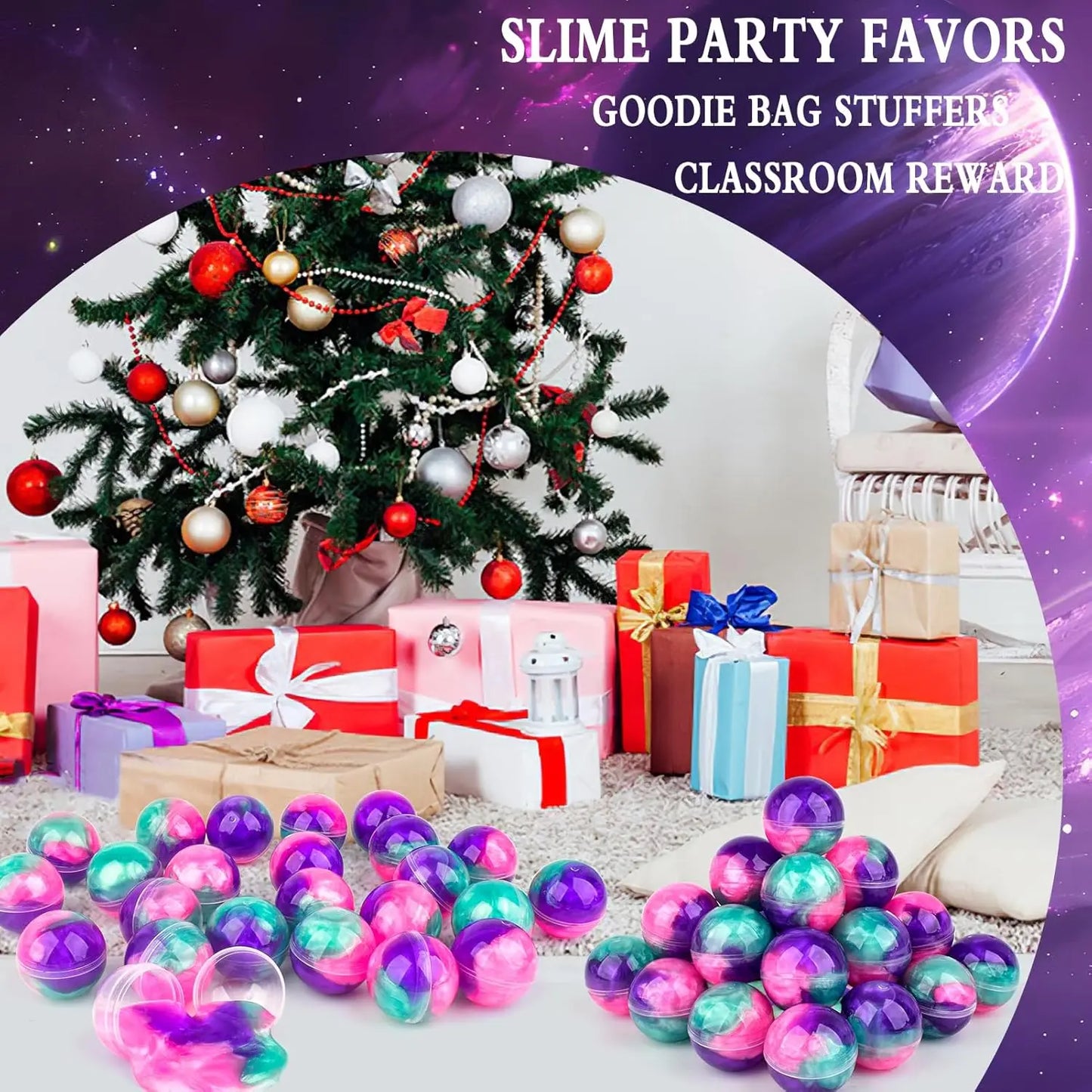 Galaxy Slime Balls Children's Toy Set (24-Piece)