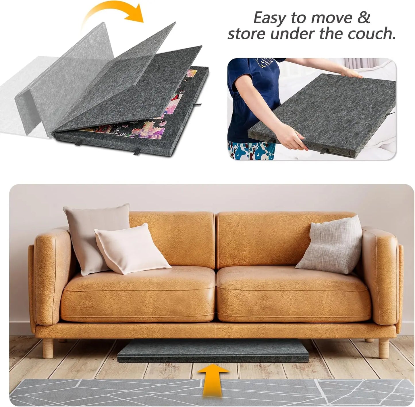 Portable jigsaw puzzle table