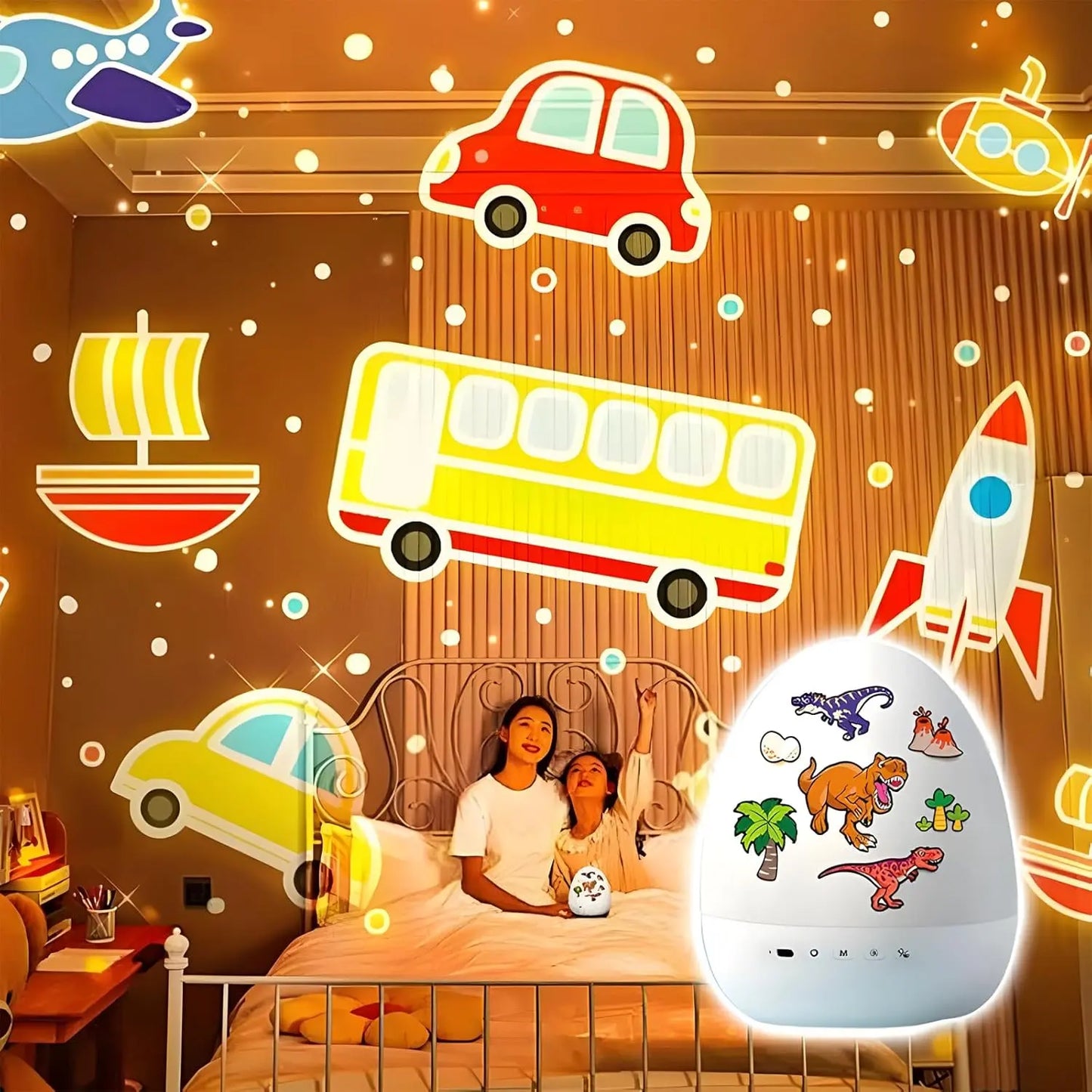 Dinosaur Egg Night Light Projector
