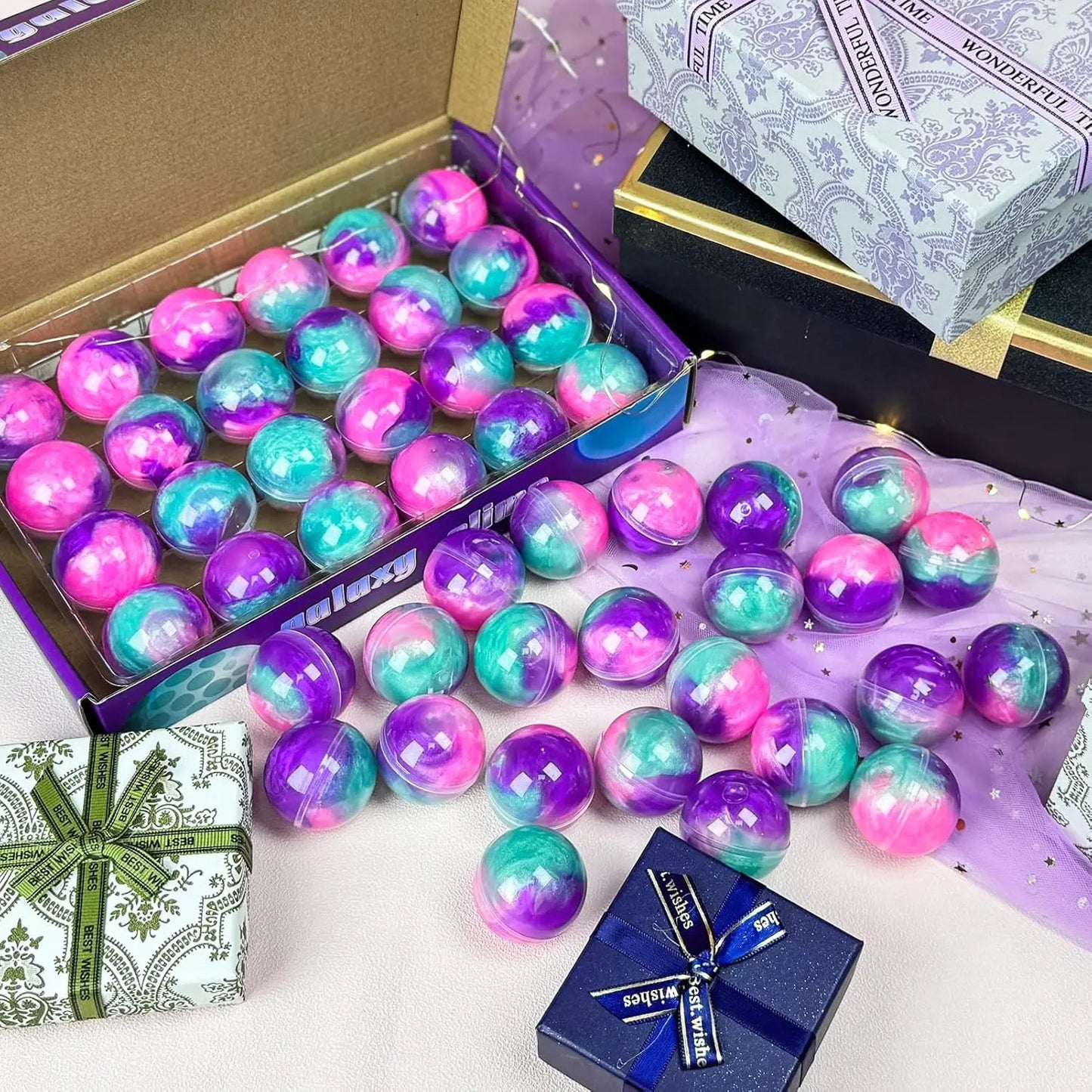 Galaxy Slime Balls Children's Toy Set (24-Piece)