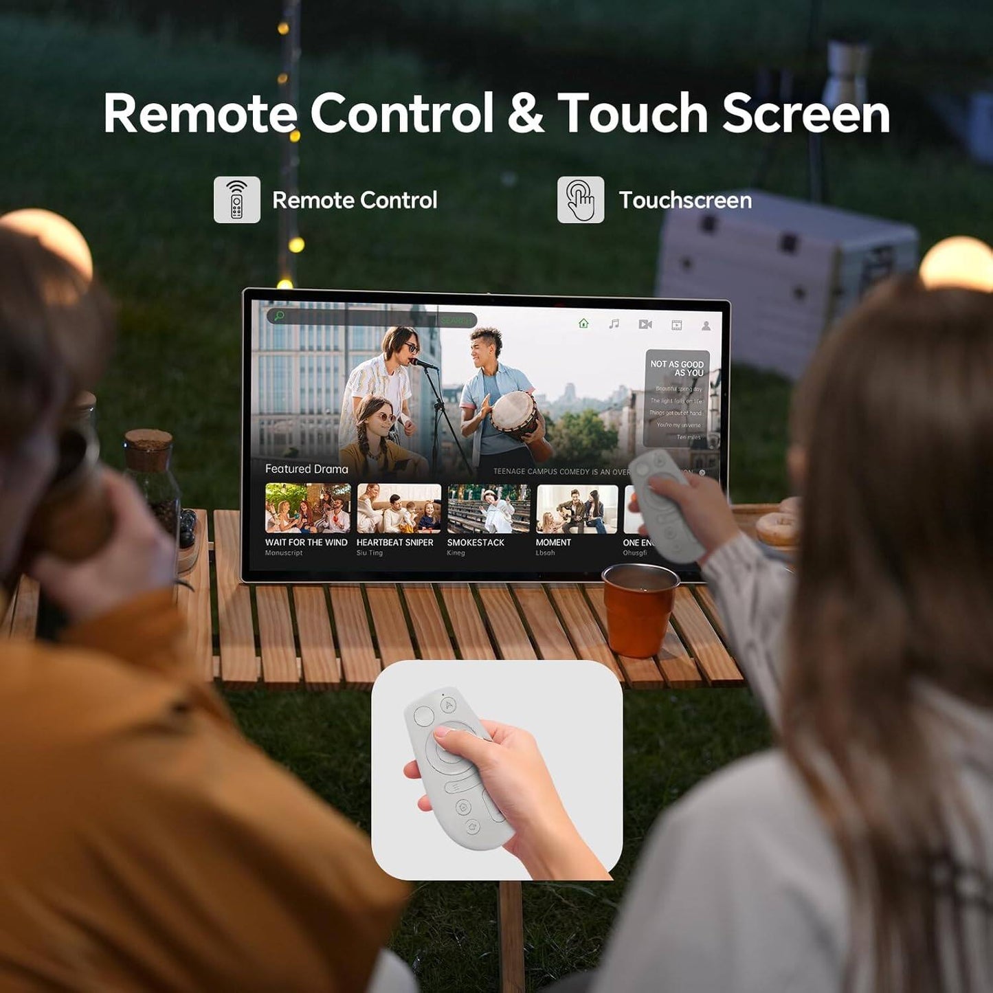 π24.5-Inch Smart Touch Portable TV