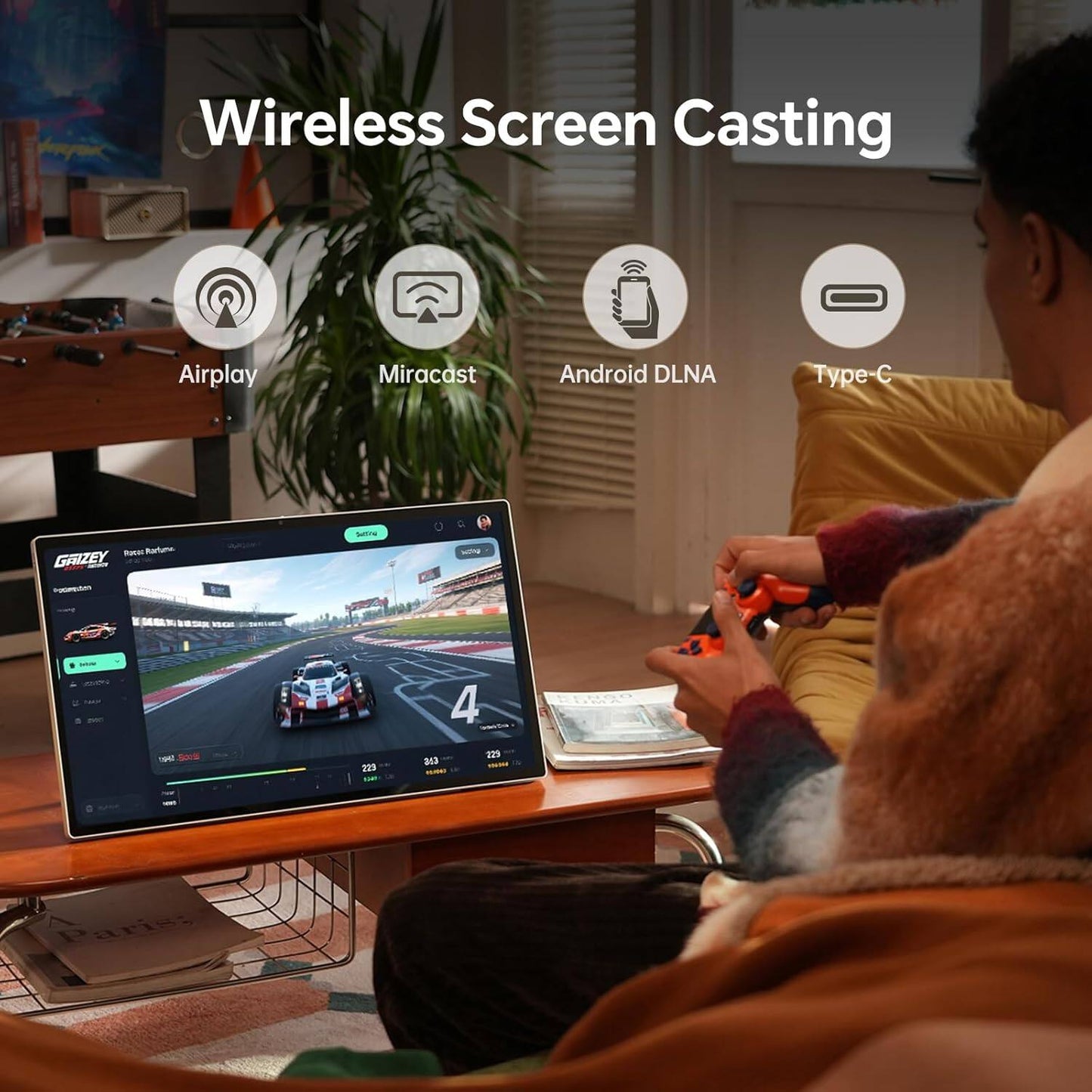 π24.5-Inch Smart Touch Portable TV