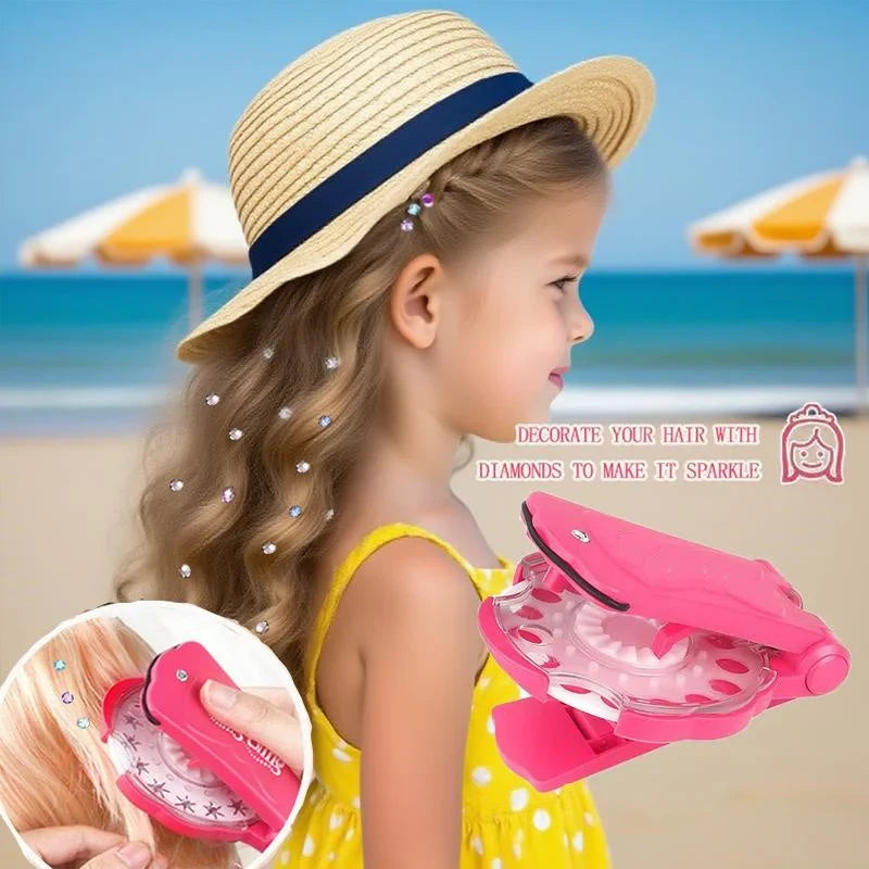 š Glitter Diamond Styling Tools Hair Gemstone Styling Setš