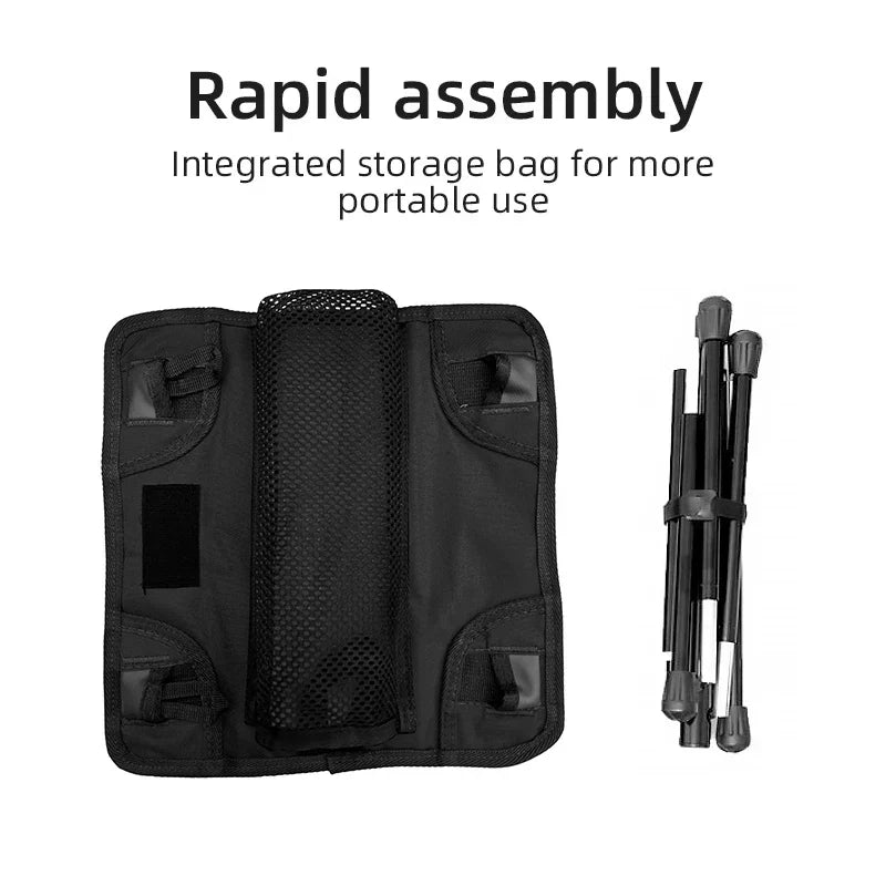 Portable Aluminum Folding Camping Stool with Storage