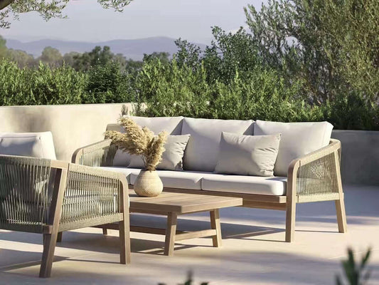Monte Marble Long Sand Coffee Table